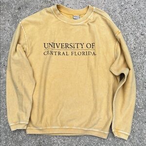 UCF Yellow Knitted Preppy Sweater SIZE S